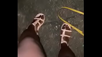 Ebony thick thighs toes and ass